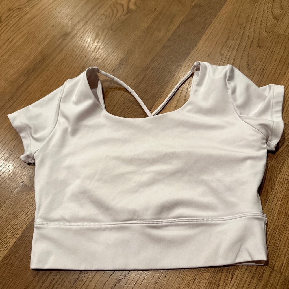 Revival white cropped top